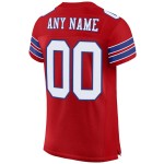 Maillot de football authentique personnalisé en maille rouge, blanc et royal